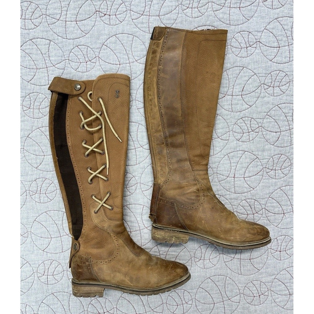 Tredstep Ireland Riding Boot Light Brown Leather Equestrian / Women's 7